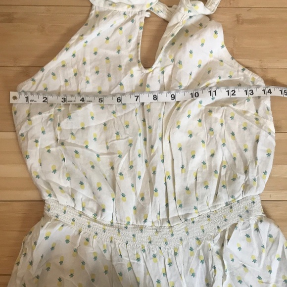 Jessica Simpson Pineapple Halter Mini Dress Small - Picture 2 of 10